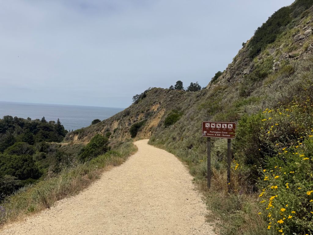 The Partington Cove trail is near the Pfeiffer Big Sur campground