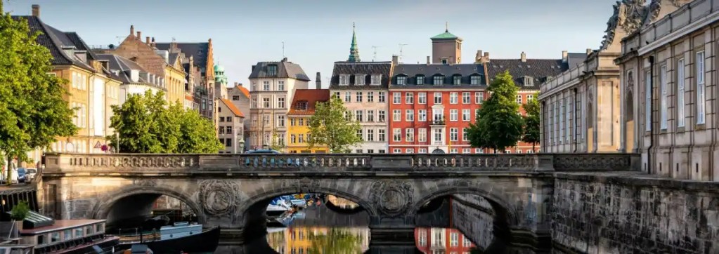 A city scene from one of the winter cruises in Europe