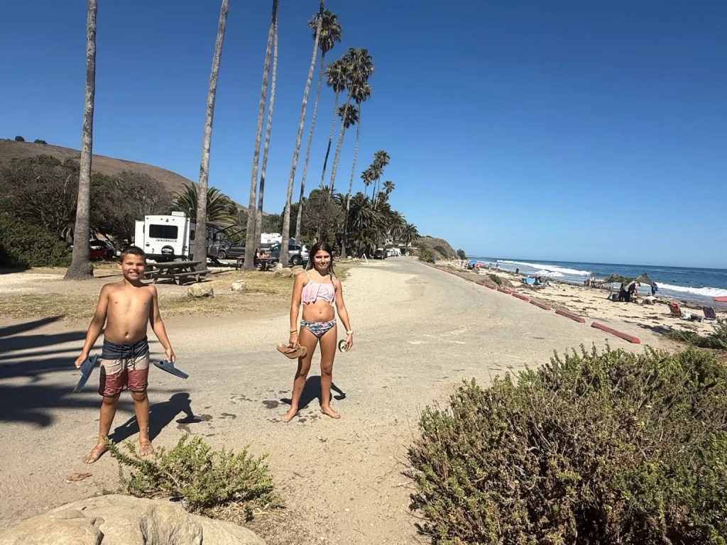 A picture of the Refugio State Beach Campground