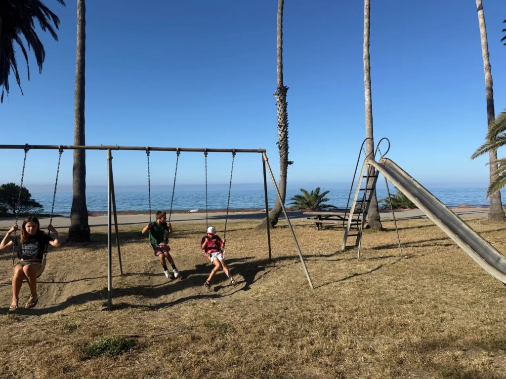 A small park area that you can use while Refugio State Beach camping