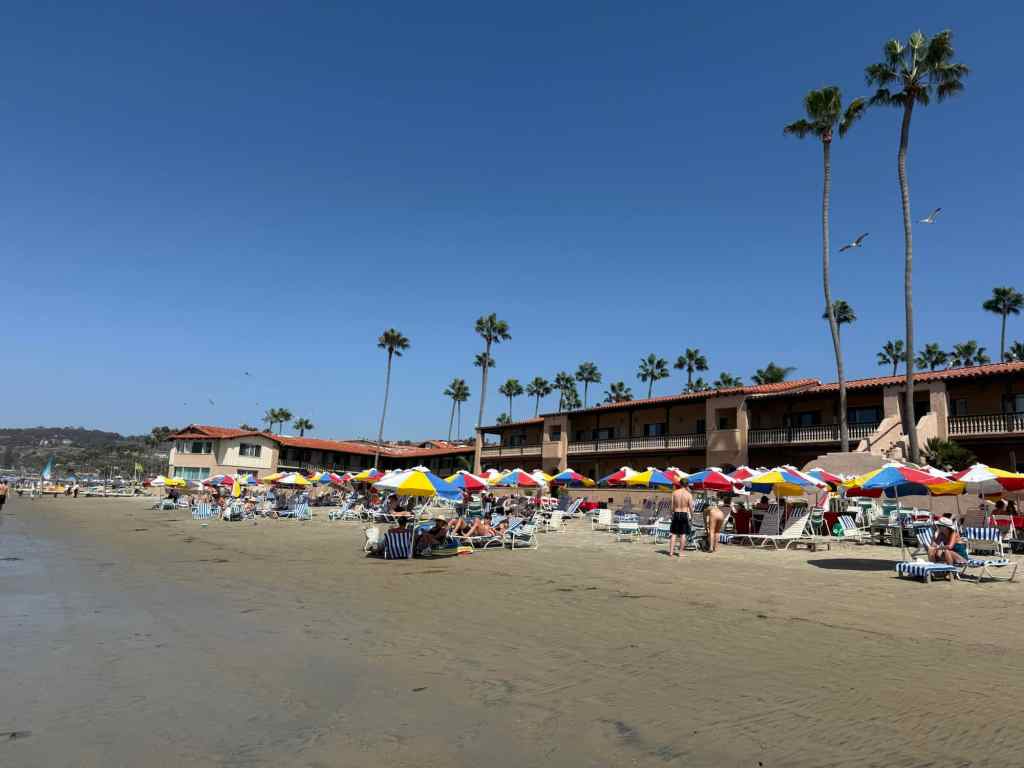 A hotel on the beach in La Jolla is a great option of where to stay in San Diego