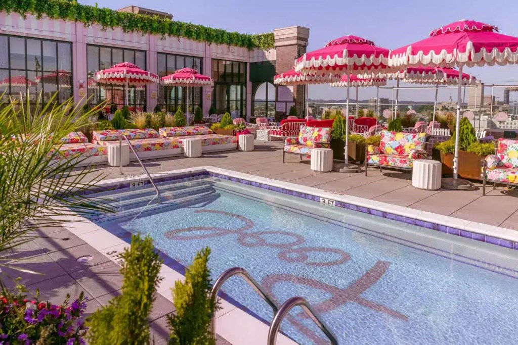 A pool at one of the cutest small boutique hotels. inNashville