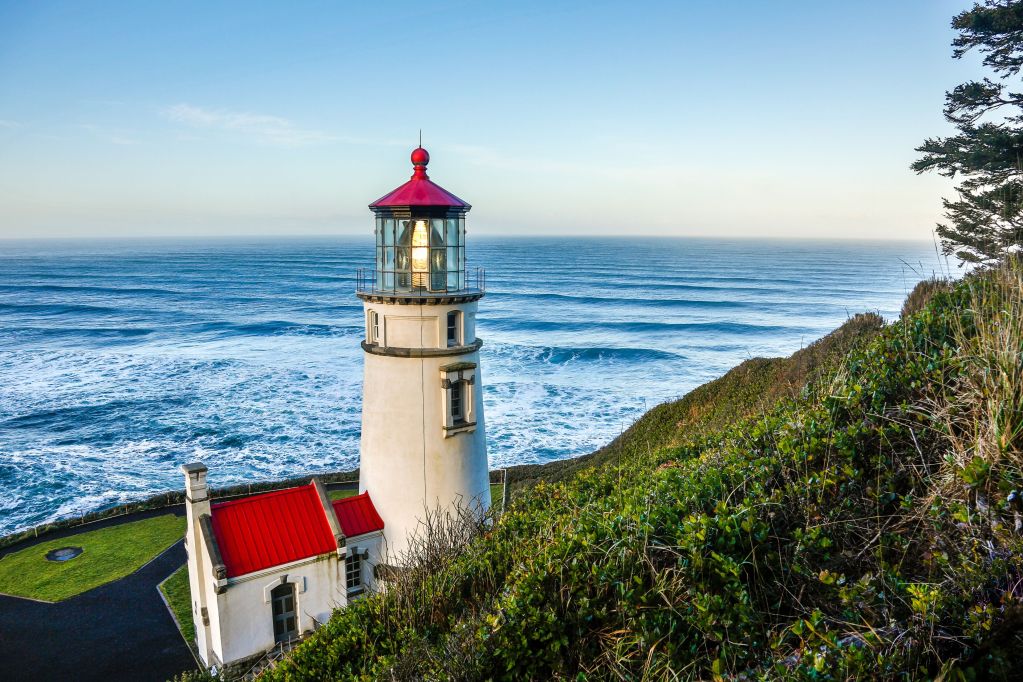A lighthouse hotel, which is one of the most unique hotels in the USA