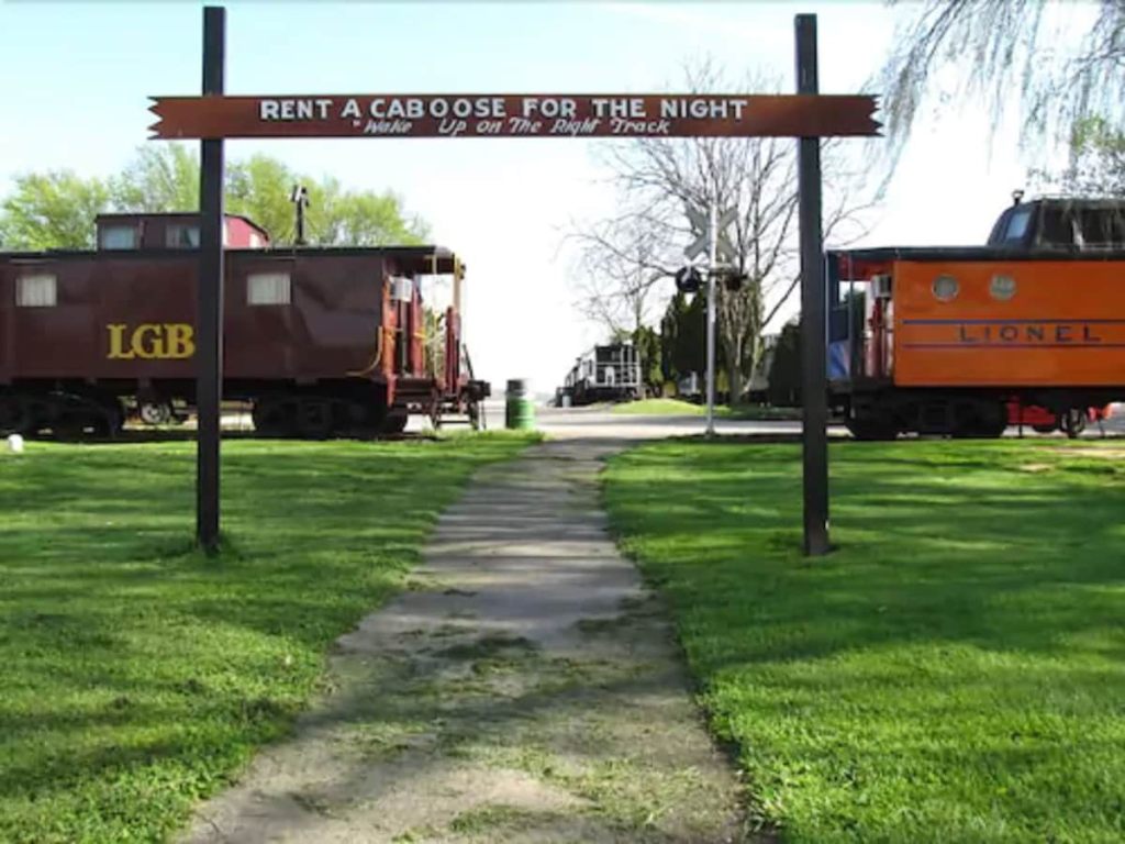 Sleeping in a caboose is one of the most unique hotel stays in the USA